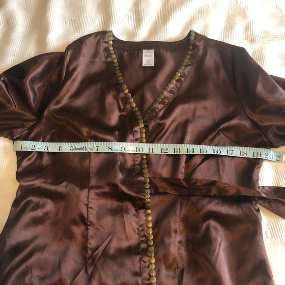 Mark by Avon Brown with Brass Detailed Kimono - Picture 4 of 9